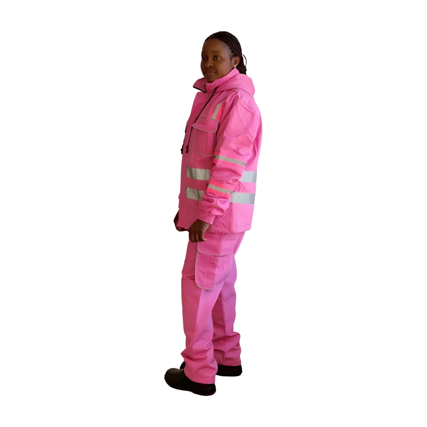 Women’s Pink Reflective Utility Set - Image 3